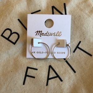 MADEWELL 14k gold filled hoops
